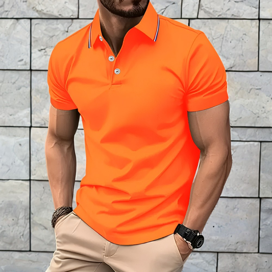 Crosby - Polo semplice a maniche corte da uomo