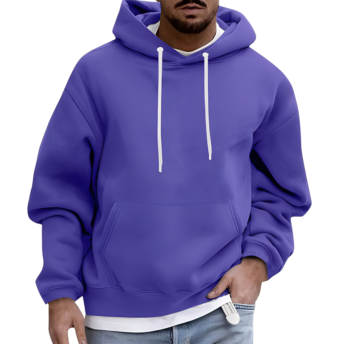 Rupert - Felpa casual con tasca per uomini