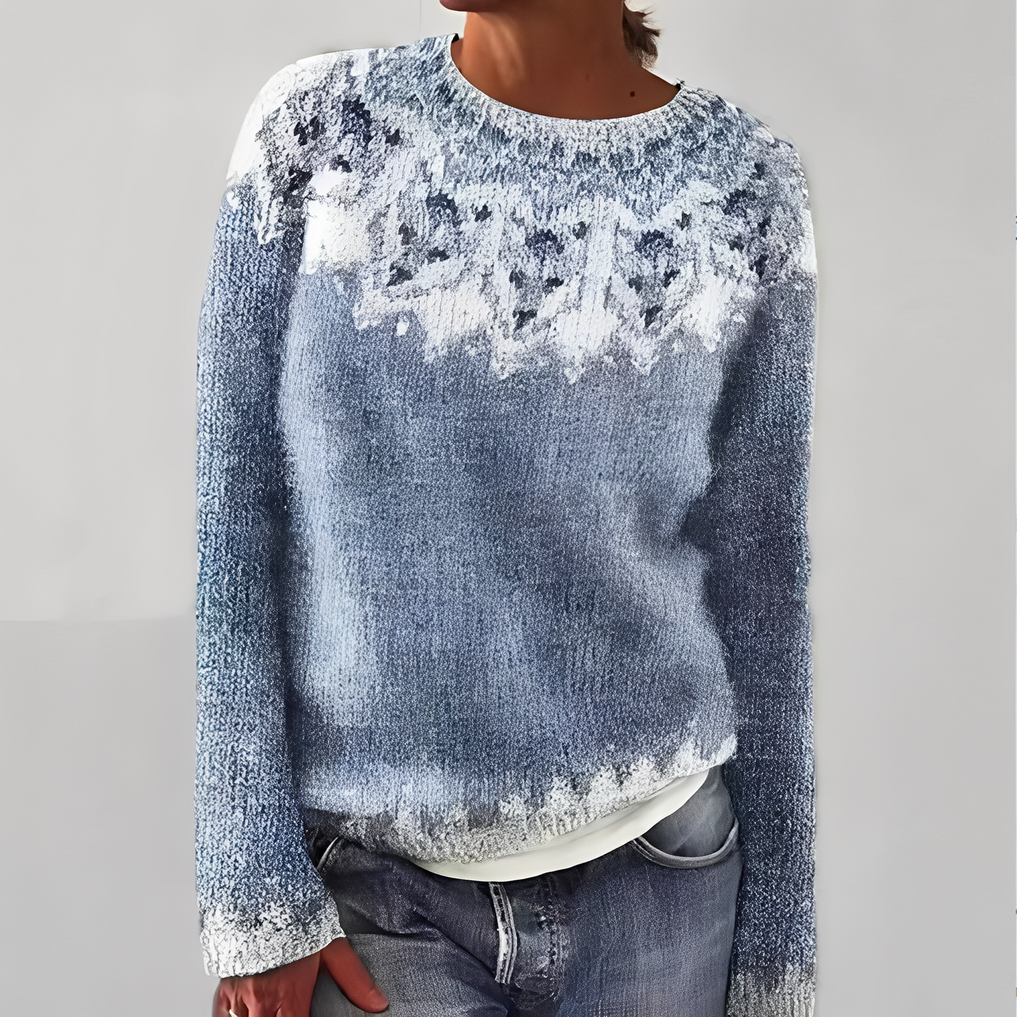 Heather - Classico Maglione Lavorato a Maglia per Donne