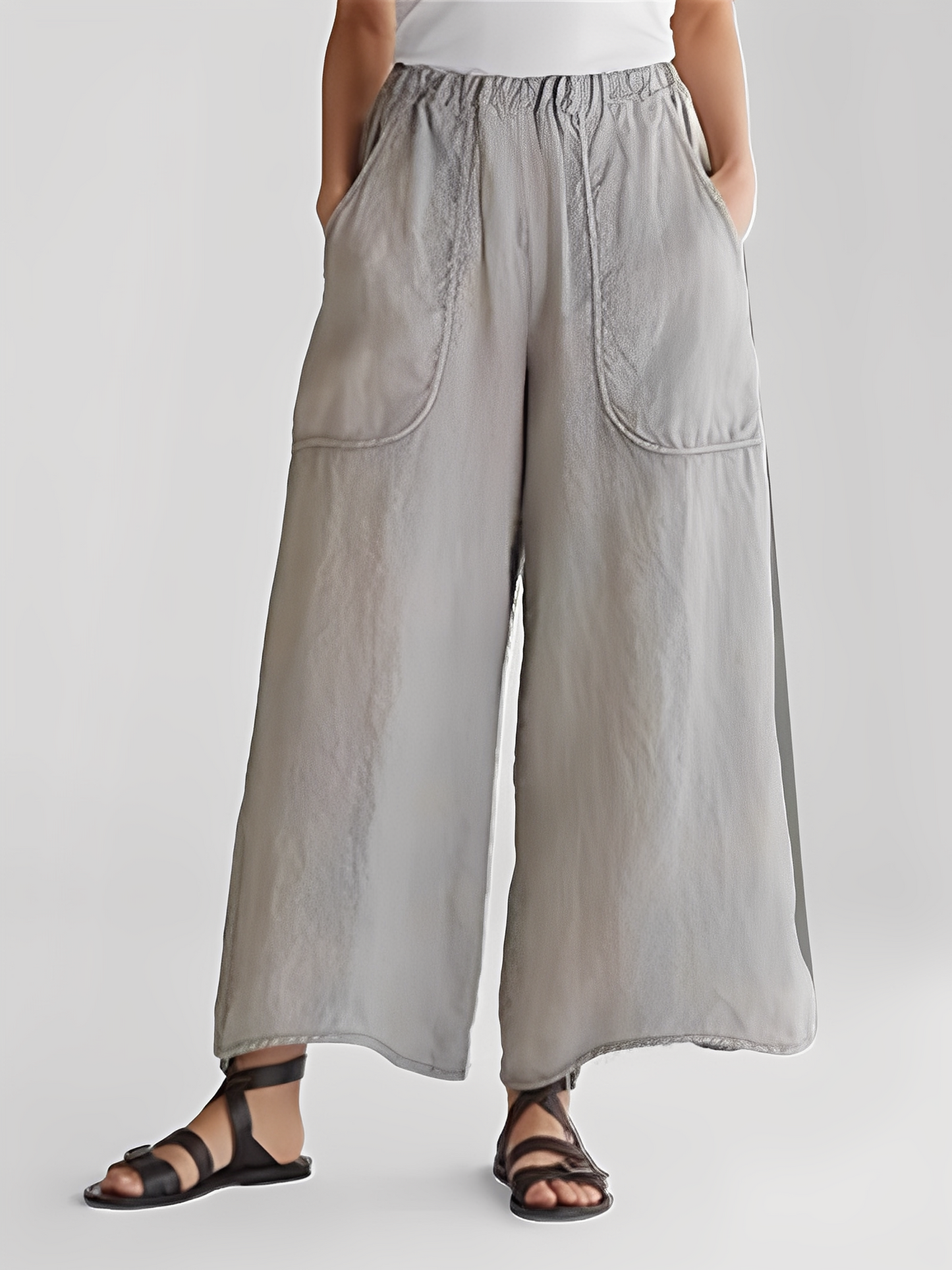 Marley - Pantaloni comodi a gamba larga per donne