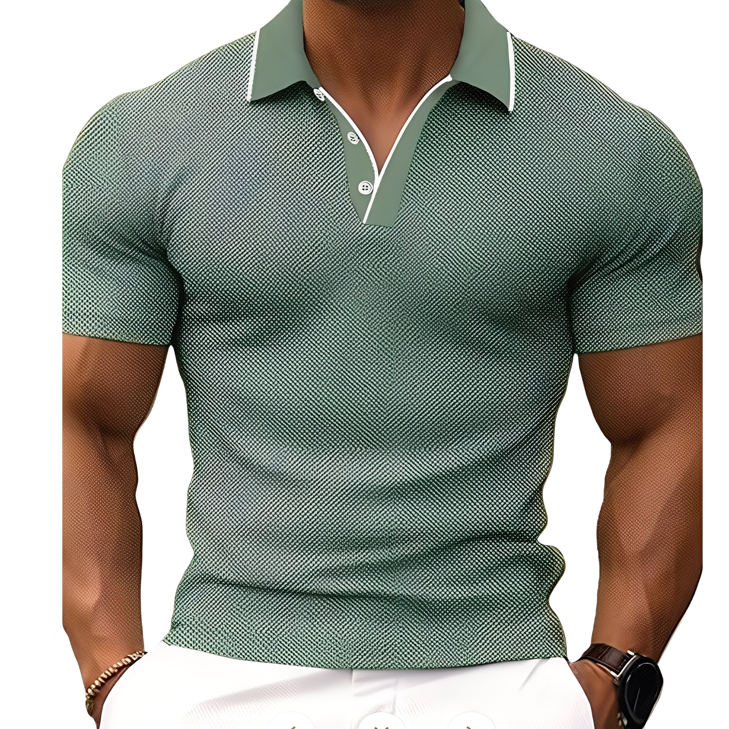 Florence - Polo casual con bottoni da uomo