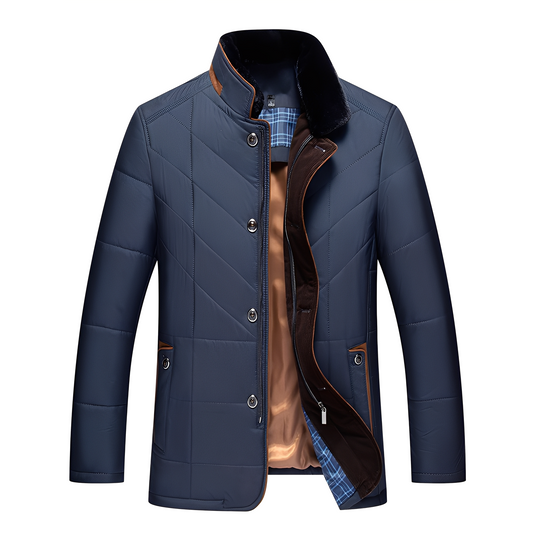 Rodney – Giacca trapuntata elegante con bottoni per uomo