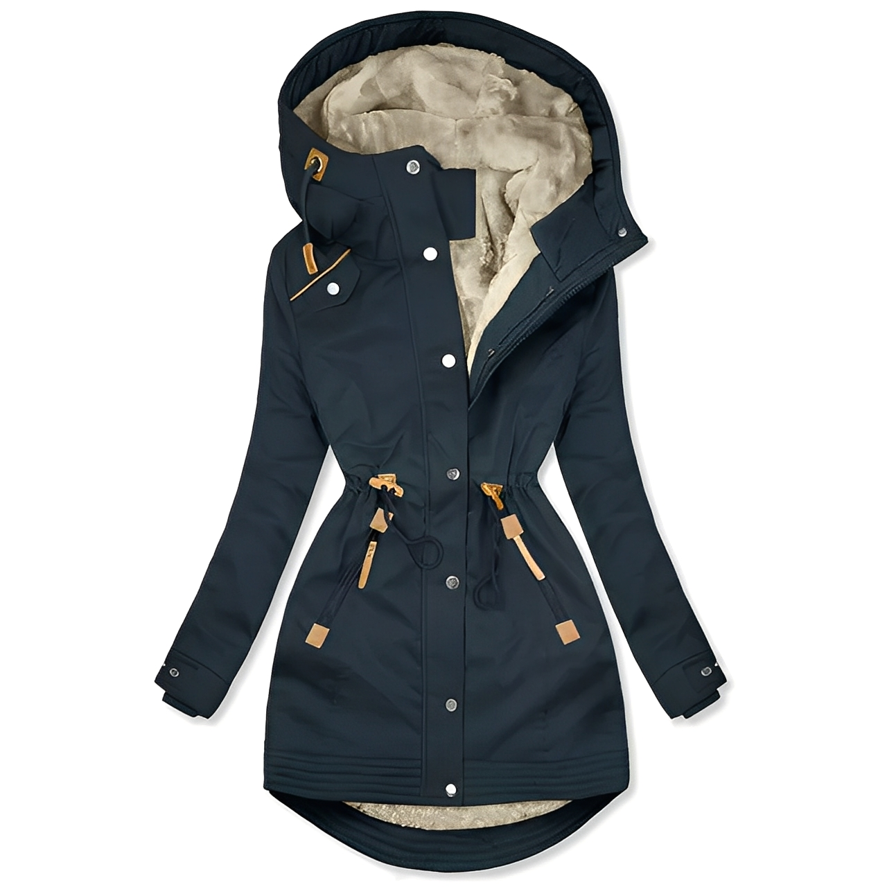 Carolyn - Elegante giacca parka impermeabile da donna
