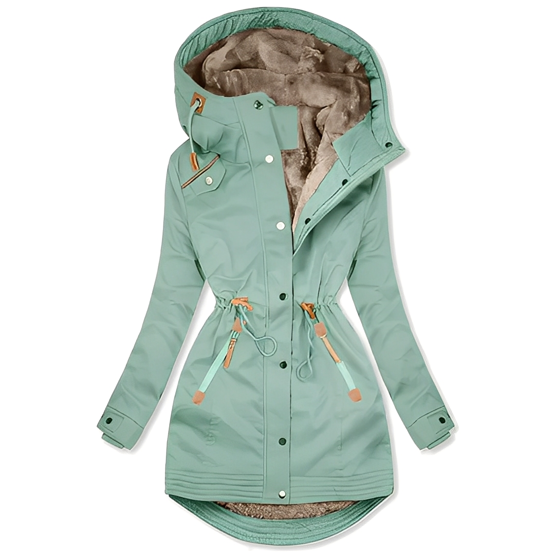 Carolyn - Elegante giacca parka impermeabile da donna