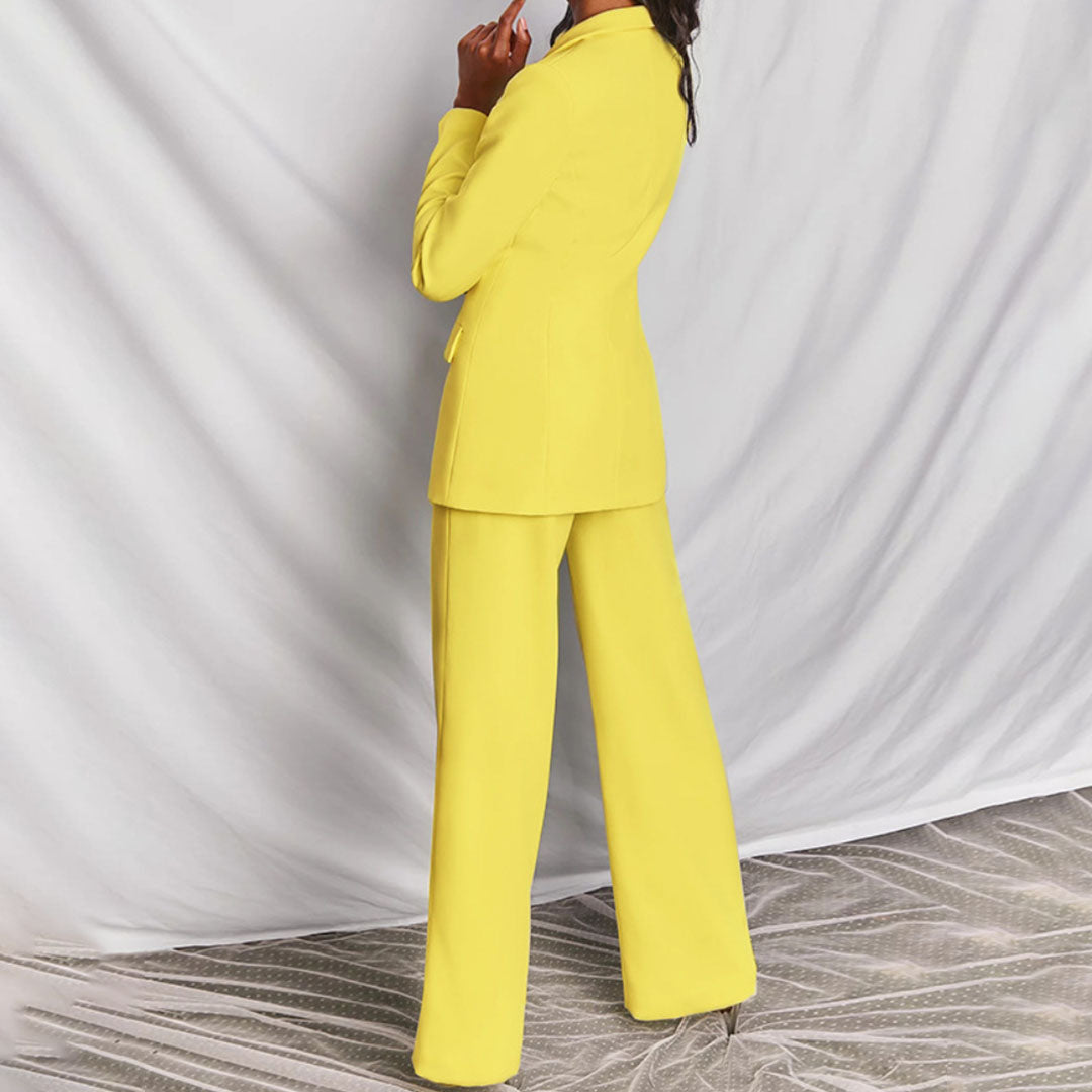 Celeste – Elegante Blazer e Set di Pantaloni