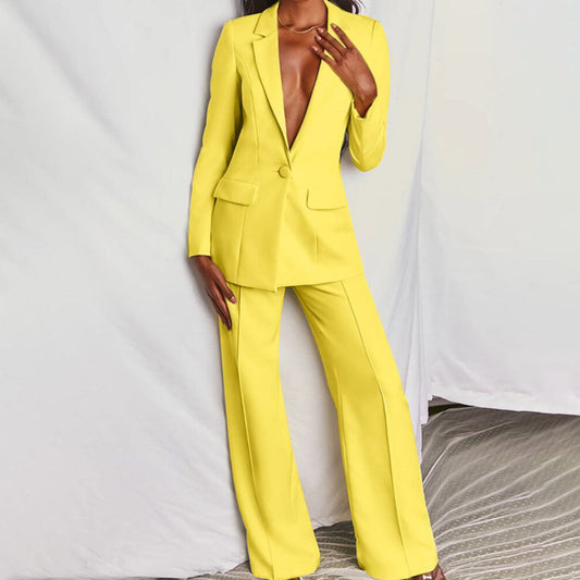 Celeste – Elegante Blazer e Set di Pantaloni