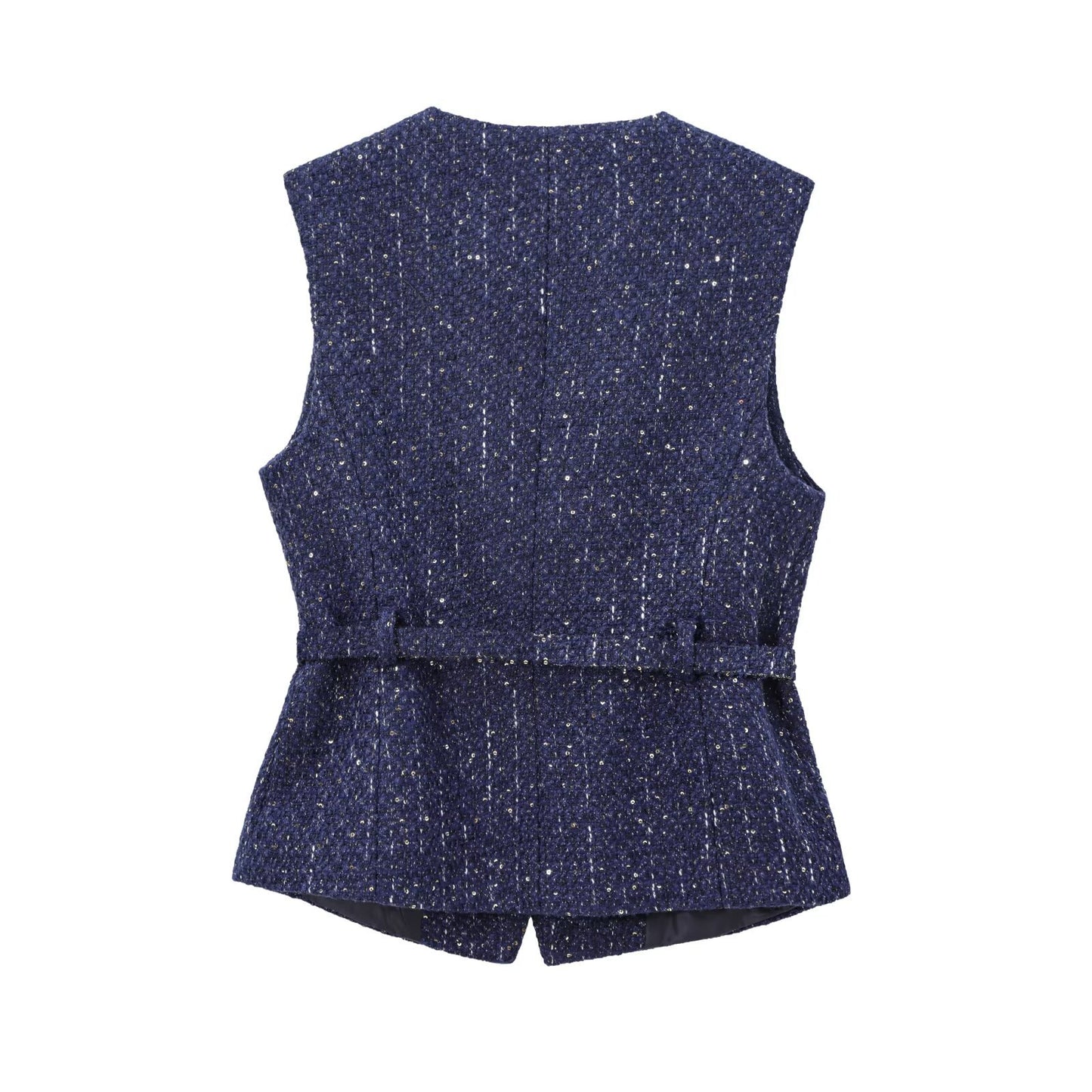 Daphne - Gilet Slim-Fit con Cintura Decorata di Perline