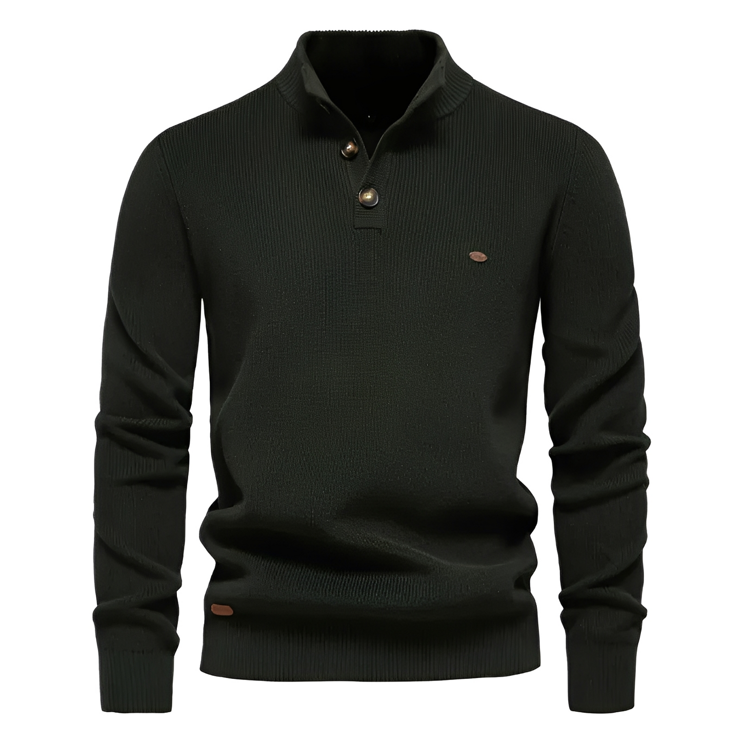Royston - Maglione da uomo con zip corta, stile casual