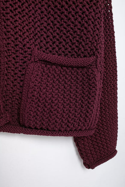 Jean - Giacca Tricot Vintage con Bottoni da Donna