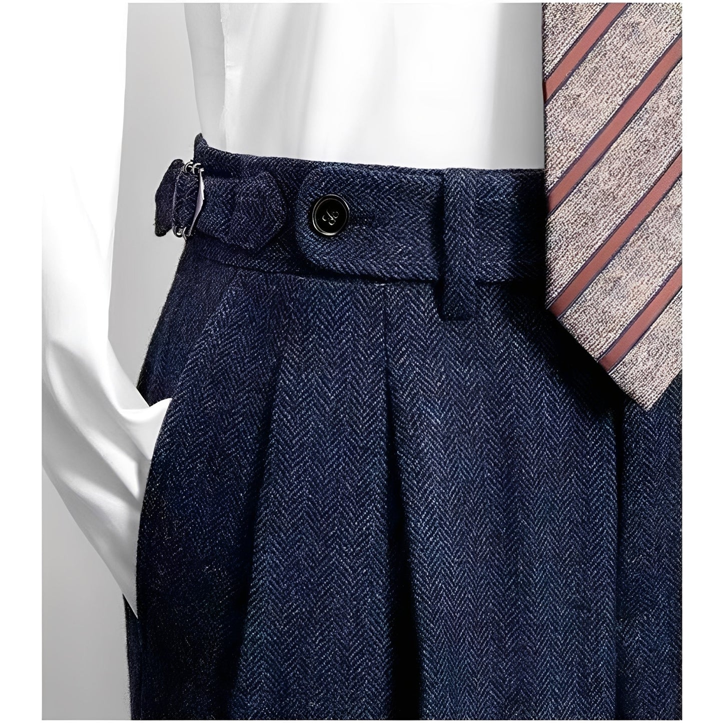 Bartosz – Pantaloni in Tweed Tempo Libero Uomo
