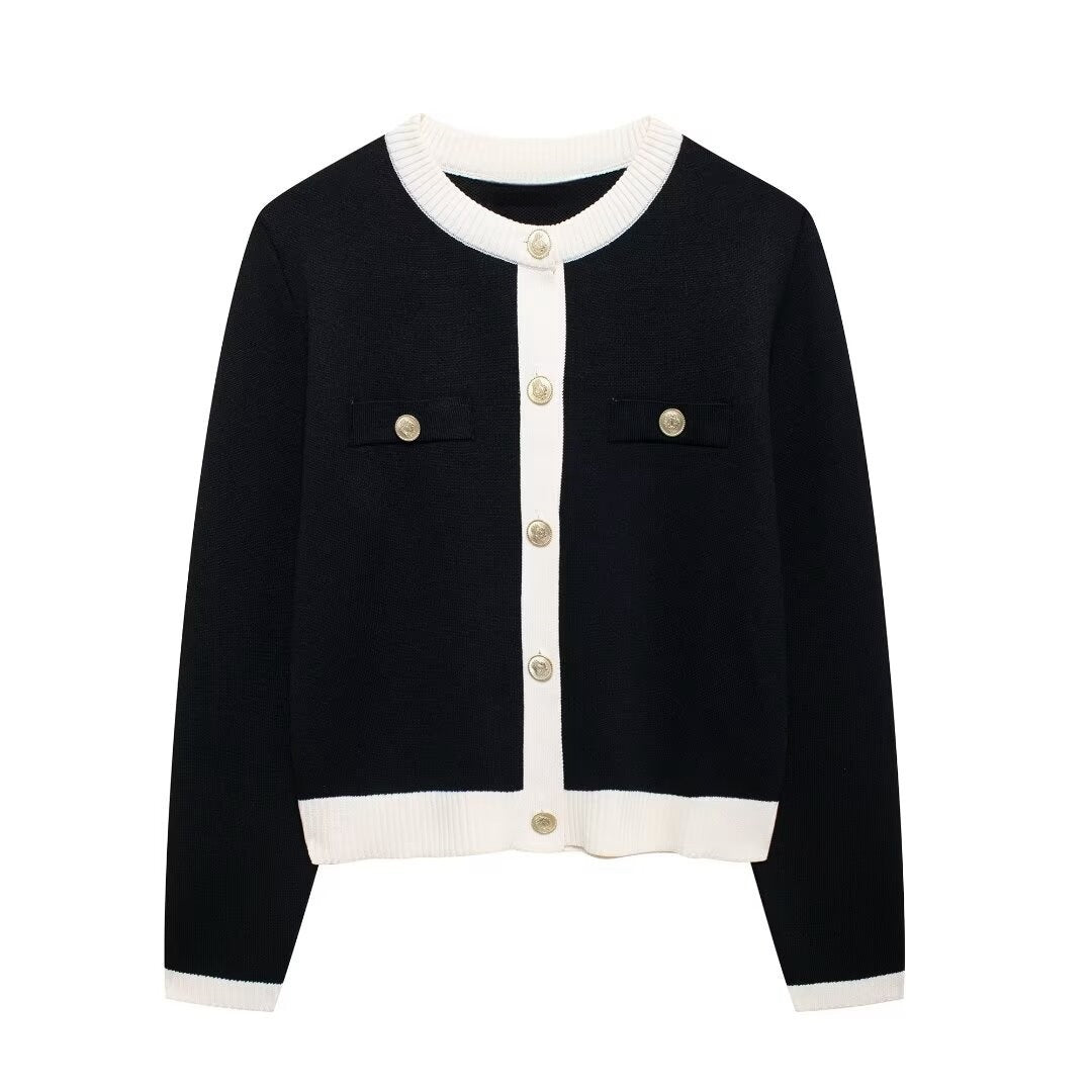 Vera - Cardigan Slim-Fit Chic Dorato