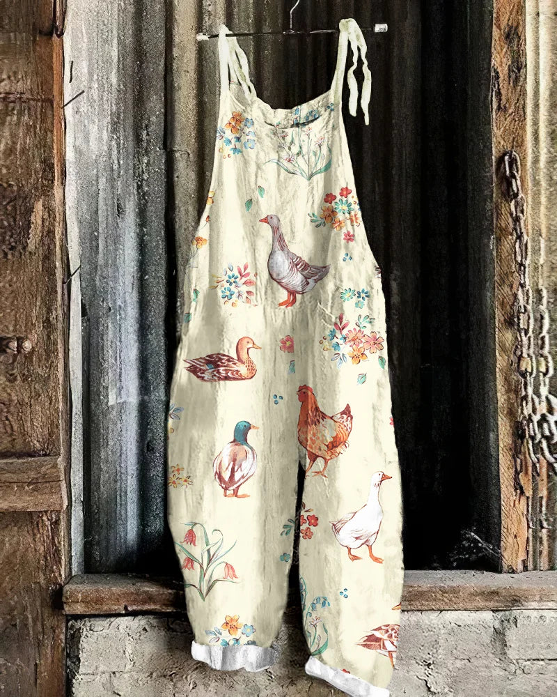 Sienna - Salopette con Stampa Animale dallo Stile Rilassato