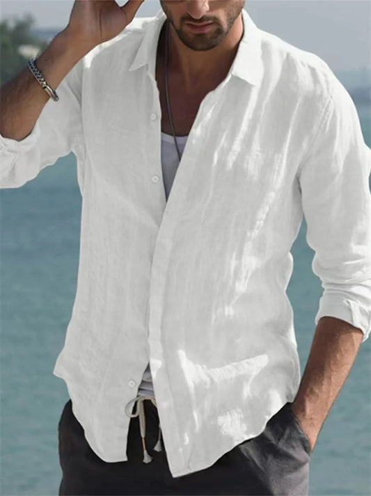 Elias – Camicia in lino dal taglio moderno
