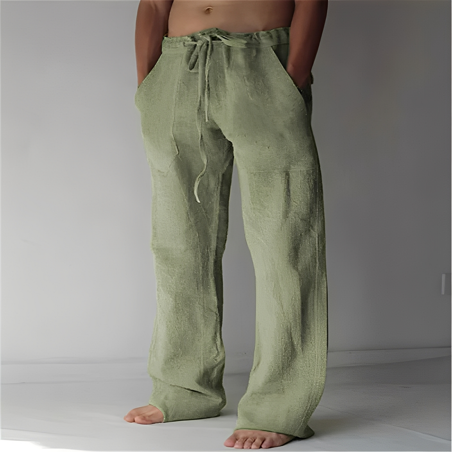 Arthur – Baggy pantaloni di lino per uomo