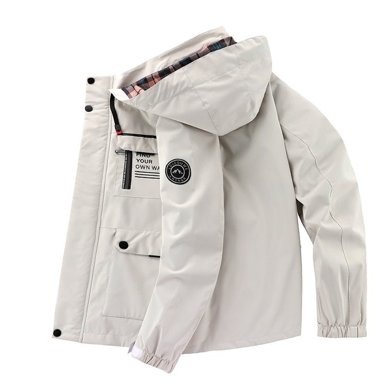 Luke – Giacca Impermeabile in Titanio