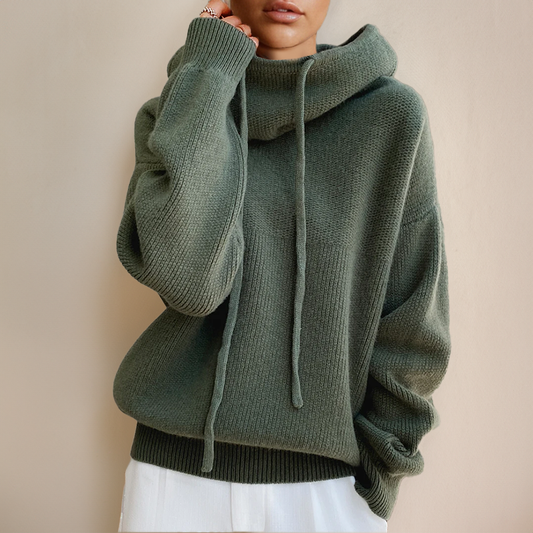 Eden - Elegante Maglione a Collo Alto in Lana Merino