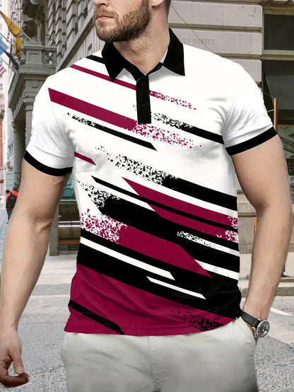 Priam – Camicia Casual con Bottoni e Design a Righe di Tendenza