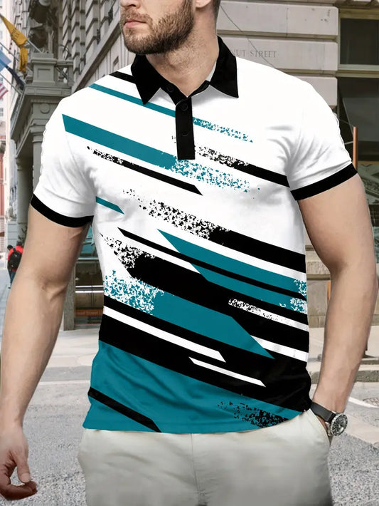 Priam – Camicia Casual con Bottoni e Design a Righe di Tendenza