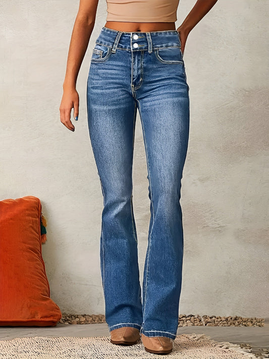 Neely - Jeans comodi a vita alta per donna