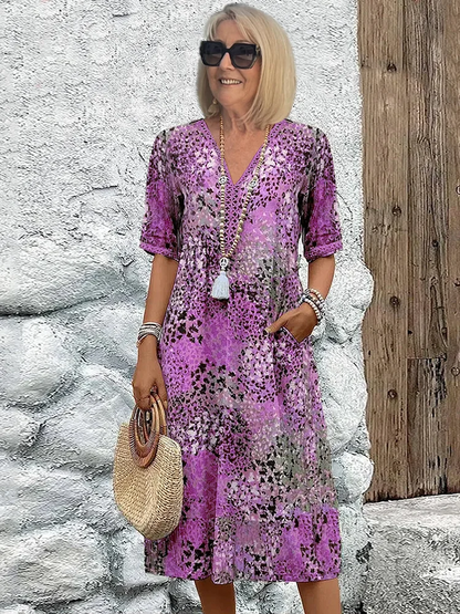 Caramina - Elegante Abito Midi Donna Morbido