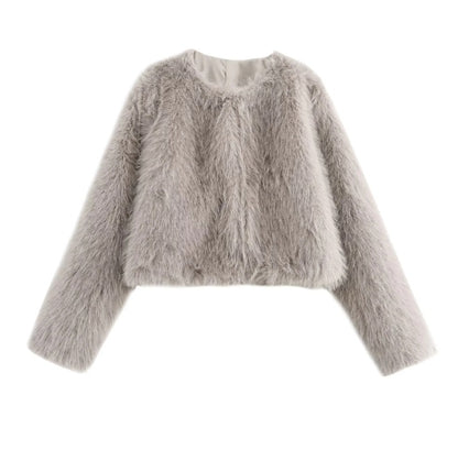 EmberCozy - Cappotto Invernale In Pelle Con Finiture In Pelliccia
