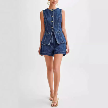 DenimDream - Completo Top Senza Maniche e Jeans