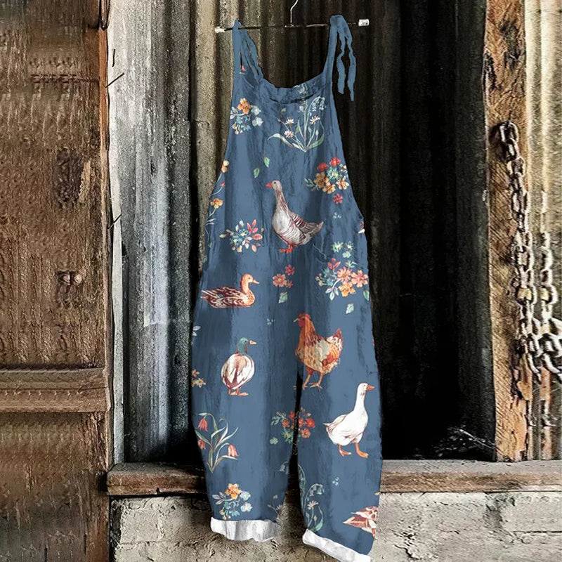 Sienna - Salopette con Stampa Animale dallo Stile Rilassato