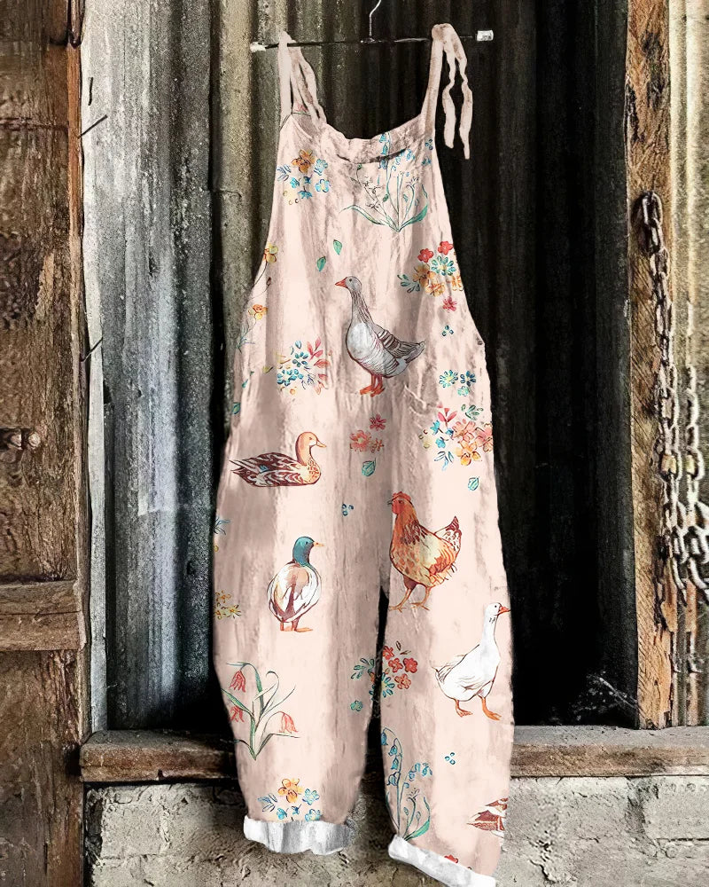 Sienna - Salopette con Stampa Animale dallo Stile Rilassato