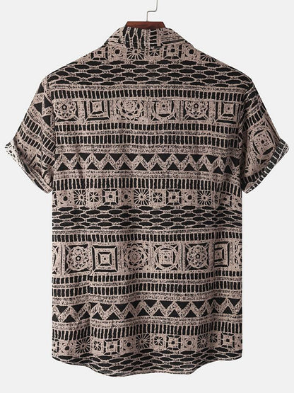 Kenneth - Camicia Casual a Maniche Corte con Stile Fresco