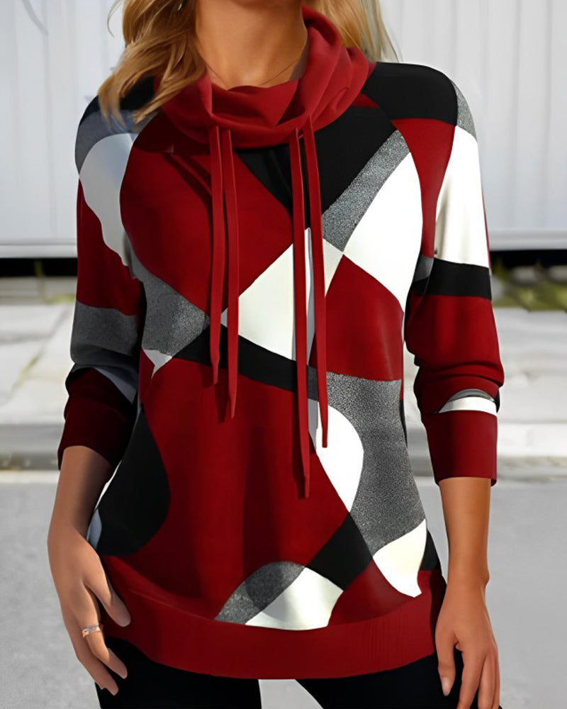 Gabrielle - Felpa con blocchi di colore per donne, stile casual