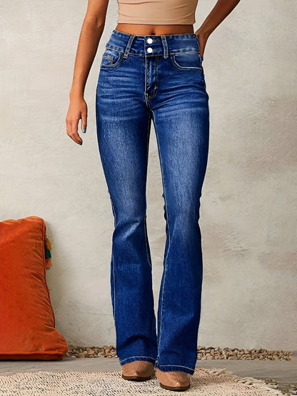 Neely - Jeans comodi a vita alta per donna