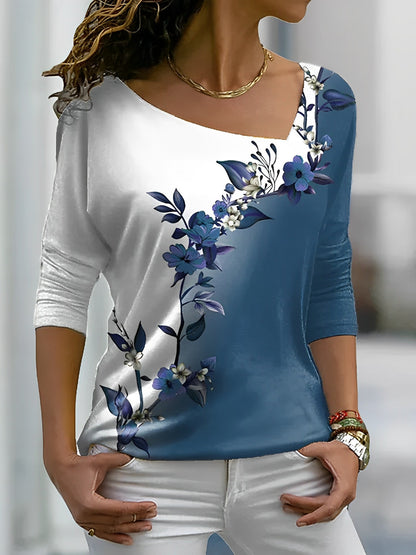 Tyra - Camicia con Design Floreale