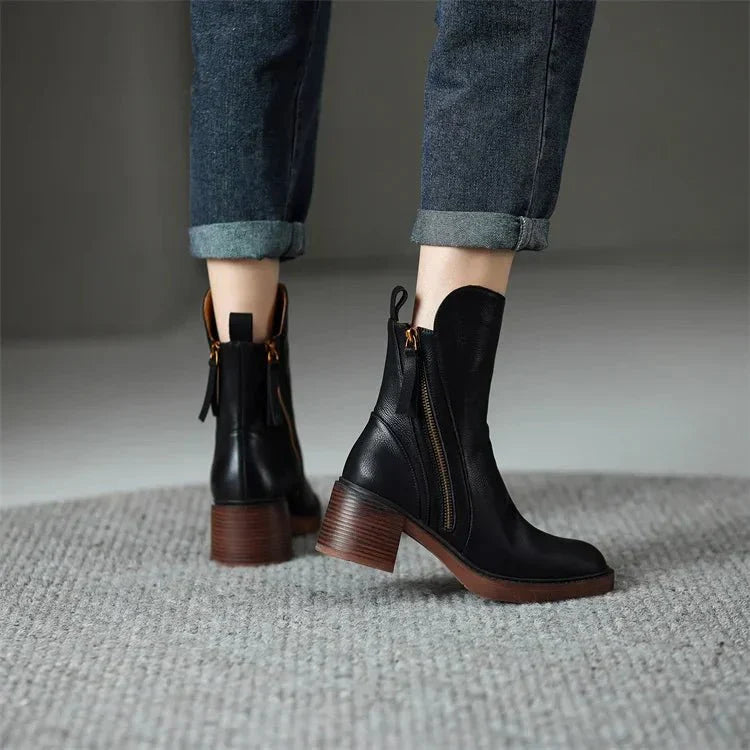 Gina - Stivaletti in Pelle Lusso