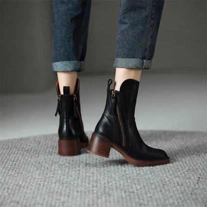 Gina - Stivaletti in Pelle Lusso