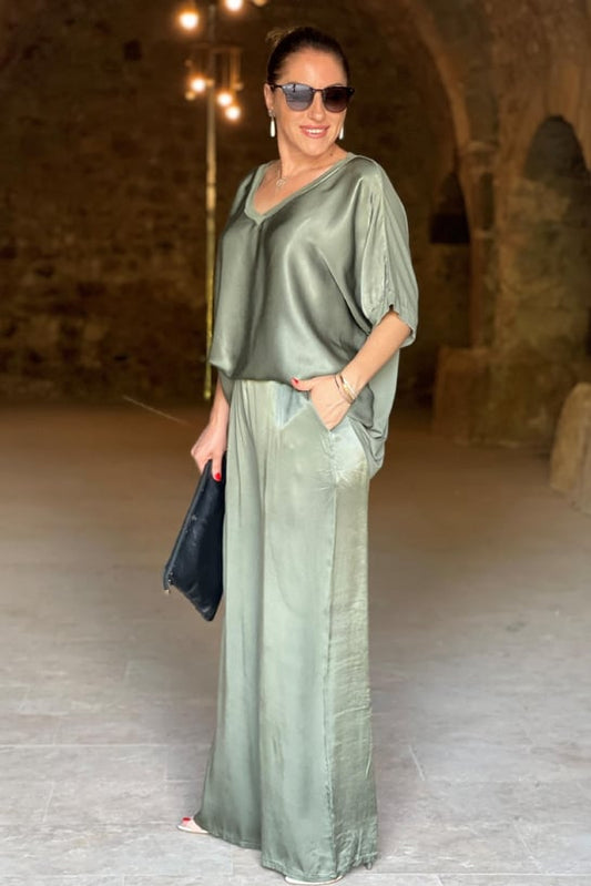 Noelia – Set Due Pezzi in Raso Morbido e Setoso