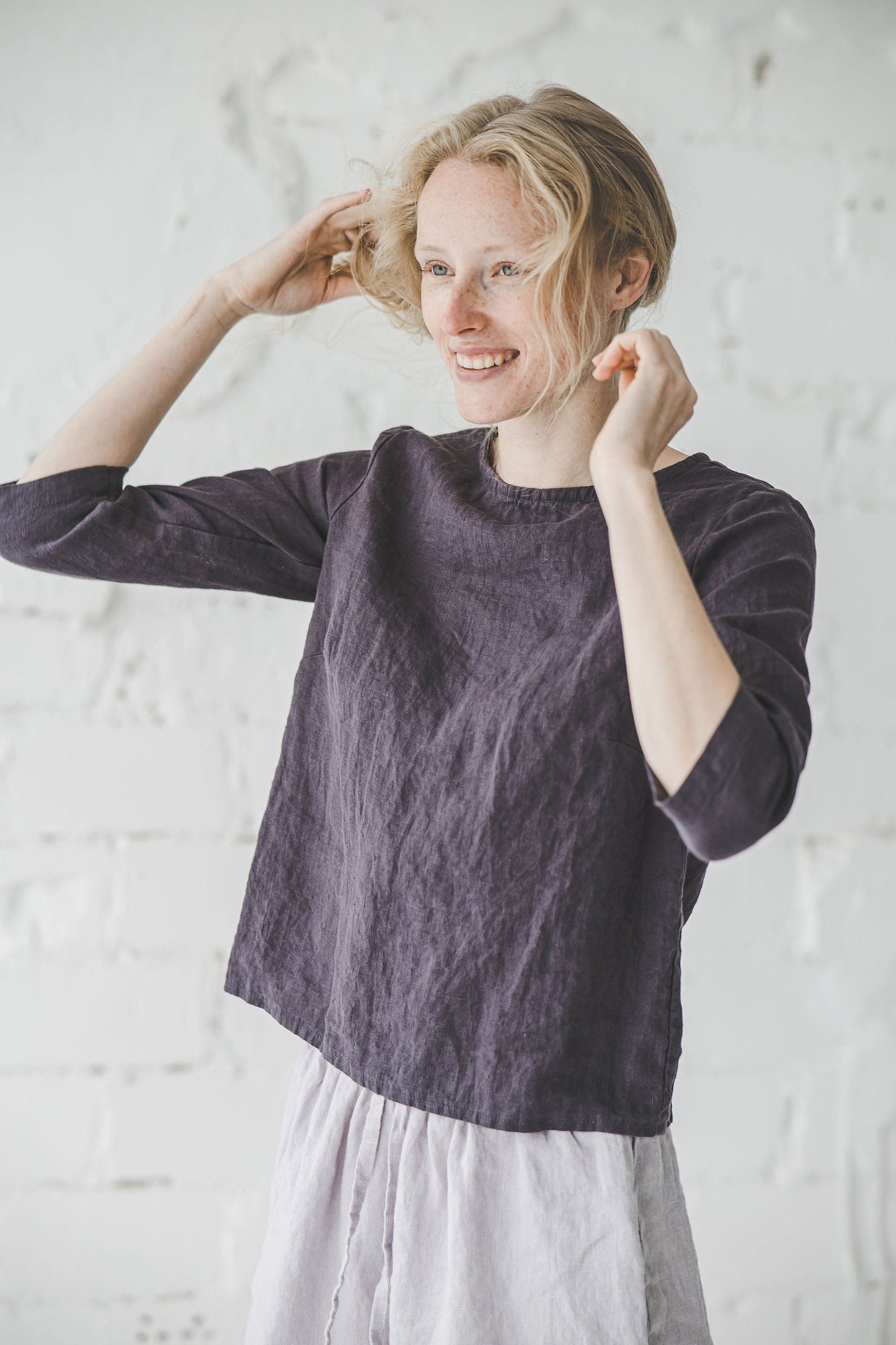 Blusa Classica in Lino – Top Donna