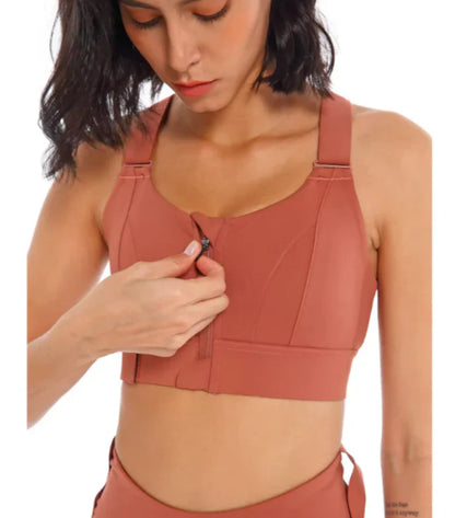 Bea - Reggiseno Zip-Up Performante per Donne Attive