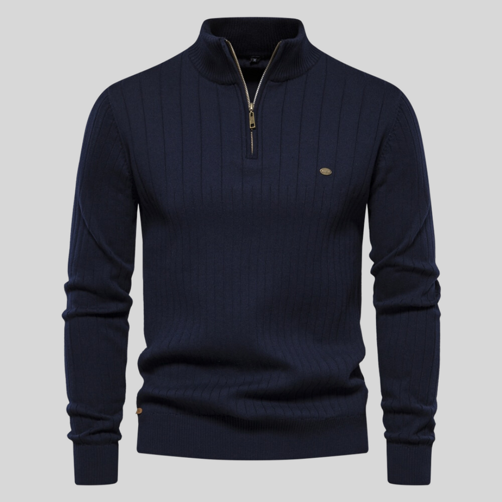 Arden – Maglione Classico con Cerniera