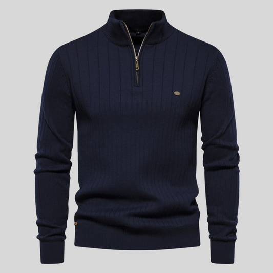 Arden – Maglione Classico con Cerniera