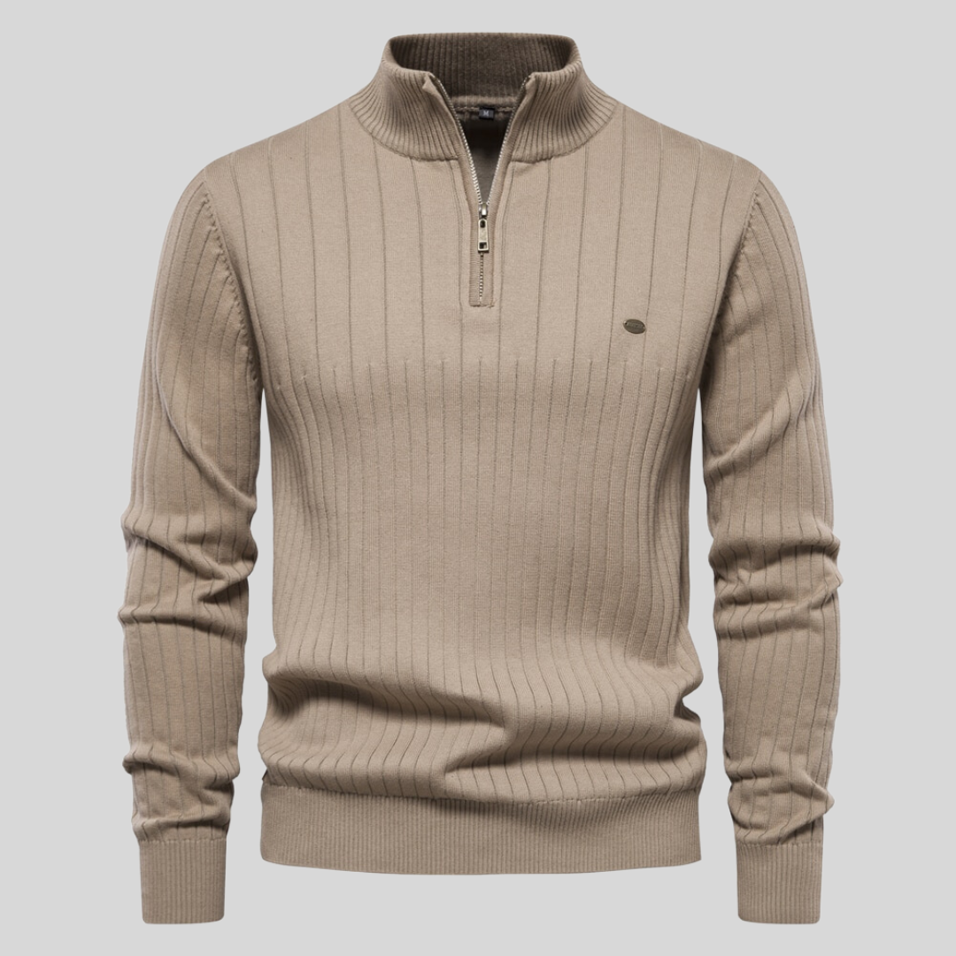 Arden – Maglione Classico con Cerniera