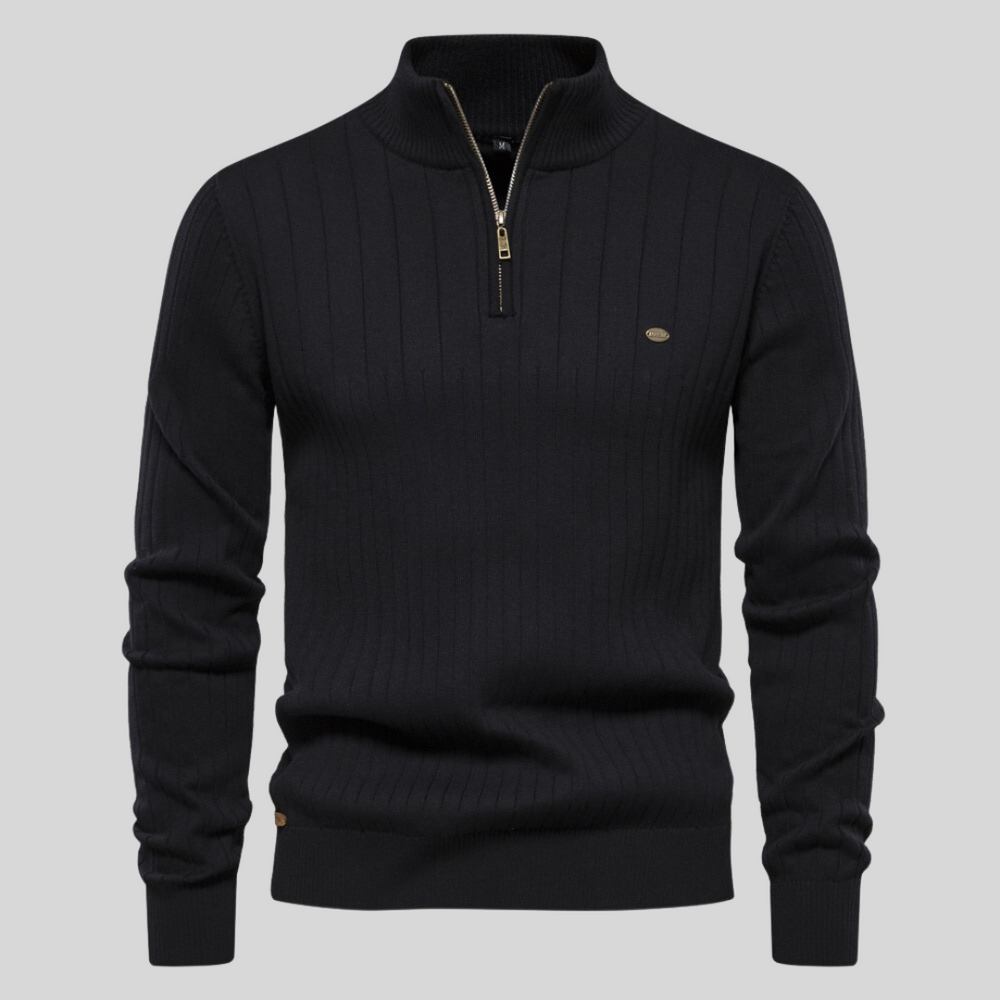 Arden – Maglione Classico con Cerniera