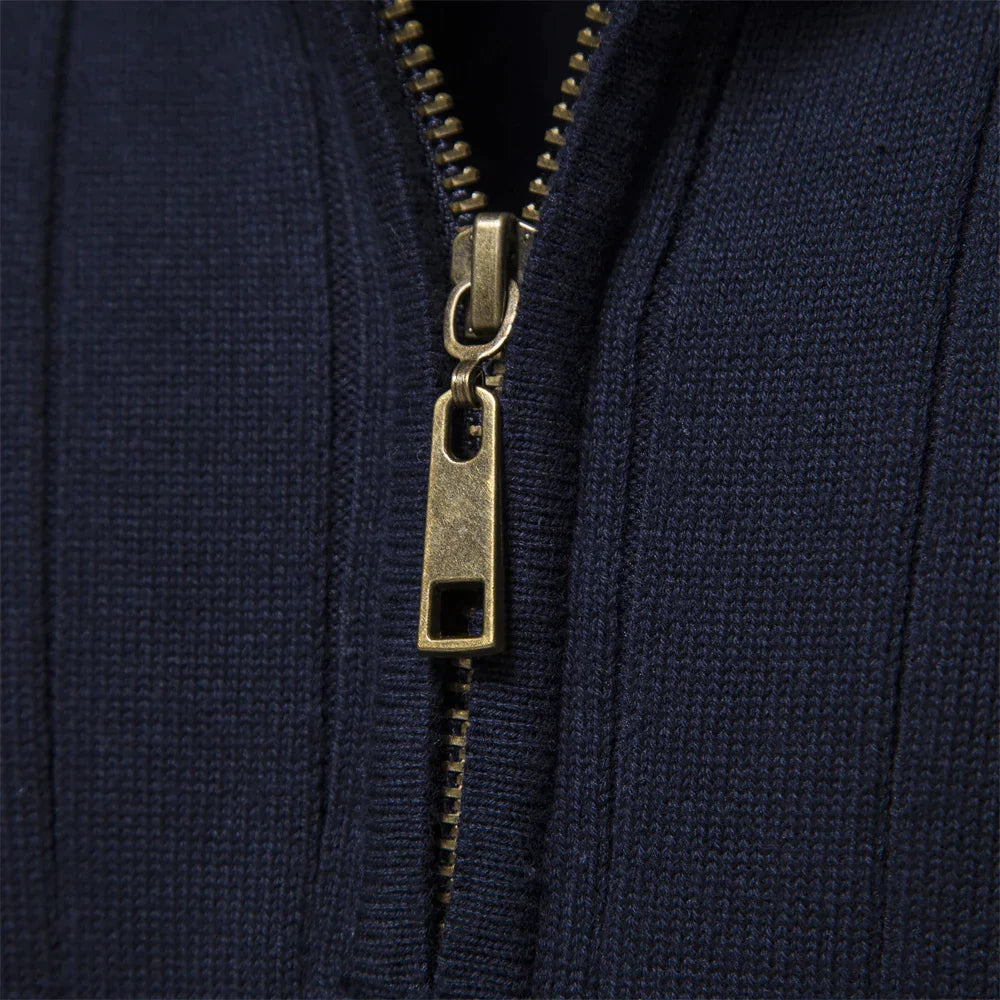 Arden – Maglione Classico con Cerniera