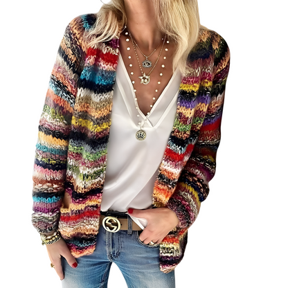 Deonne - Cardigan multicolore casual per donne