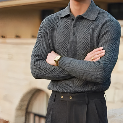 Darius – Maglione a maglia con maniche lunghe