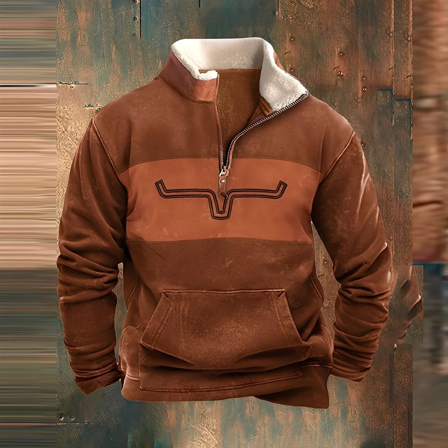 Kenton - Maglione da uomo elegante con zip