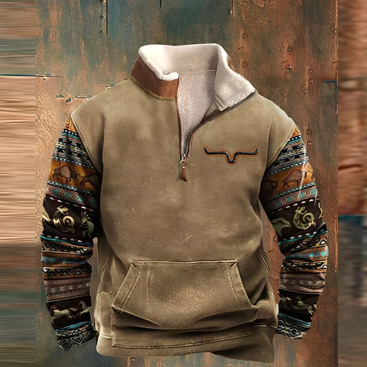 Kenton - Maglione da uomo elegante con zip