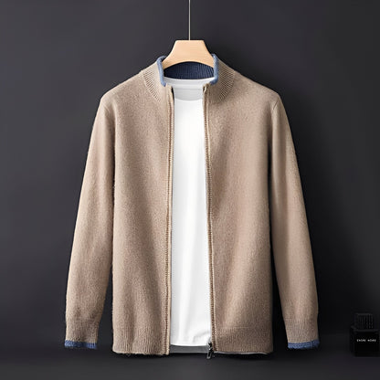 Brendon - Maglione casual con zip per uomo