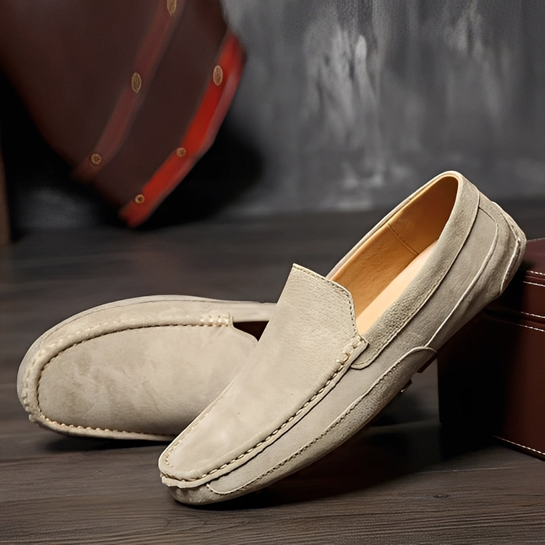 Cameron - Mocassini eleganti in camoscio casual per hommes