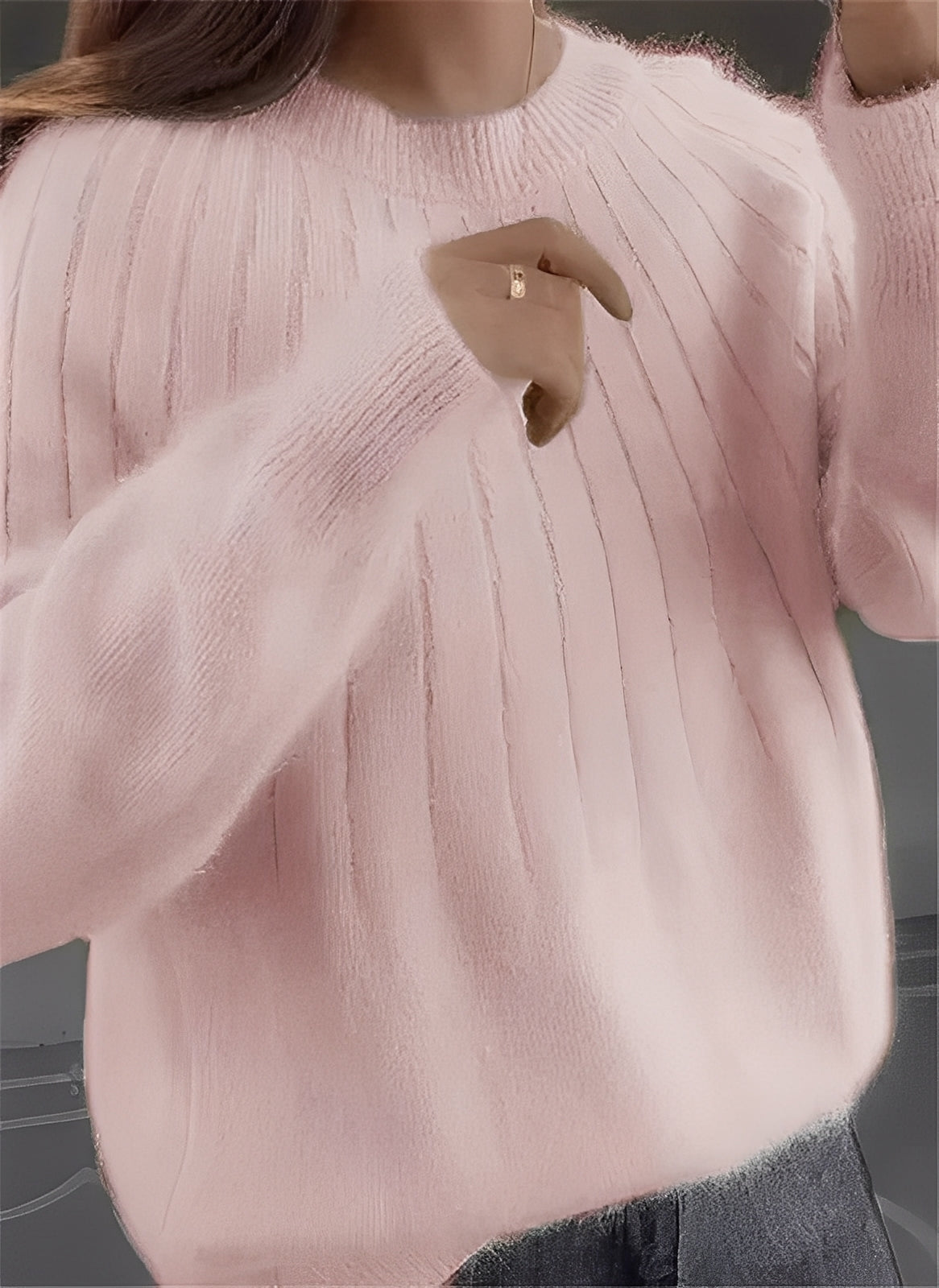 Cornelia - Maglione femminile in cashmere casual con taglio ampio