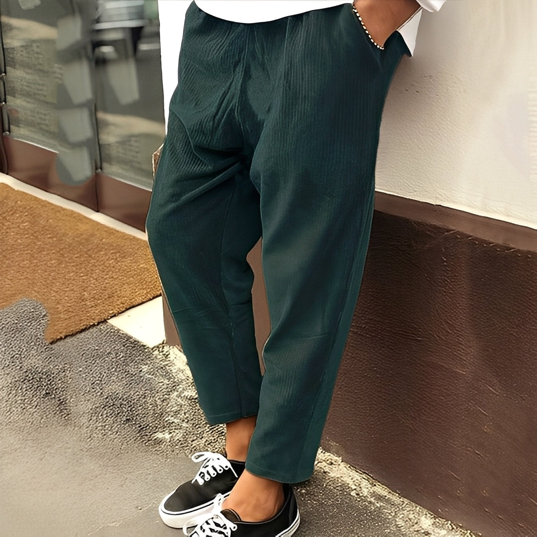 Marvin - Pantaloni Uomo Larghi in Velluto a Coste